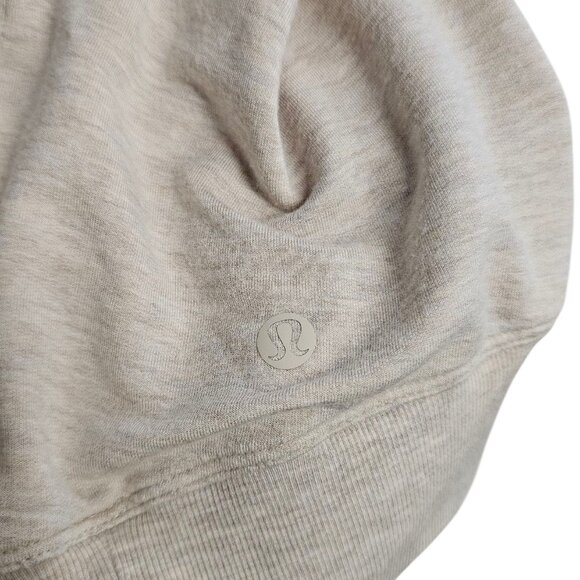 Lululemon Seek Stillness Pullover Heathered Cashew, Modal French Terry, XS - Picture 6 of 9